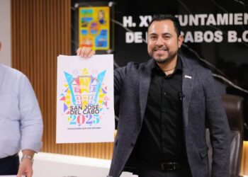 Presenta alcalde de Los Cabos Christian Agúndez el diseño ganador de las Fiestas Tradicionales San José del Cabo 2025