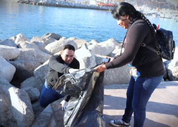 Realiza Zofemat jornada de limpieza en playa El Médano en Cabo San Lucas