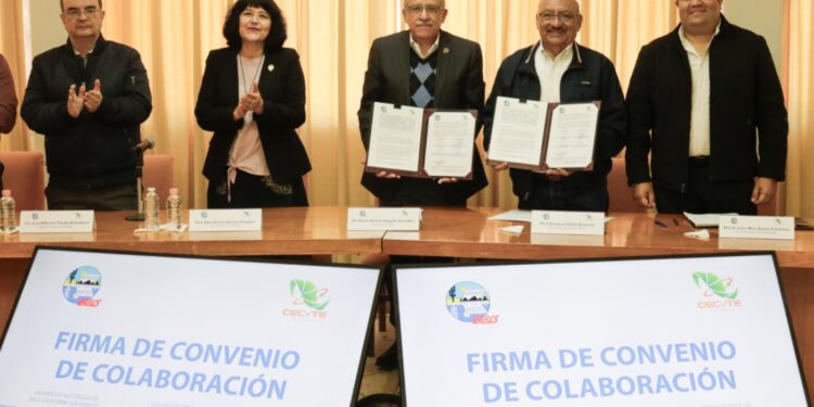 Firman convenio CECyTEBCS y UABCS para fortalecer la educación y vinculación académica 