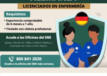 Oferta SNE-BCS 15 vacantes para enfermería en Alemania