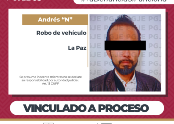 POR DELITO DE ROBO DE VEHÍCULO EN LA PAZ ANDRÉS N QUEDA EN PRISIÓN PREVENTIVA 