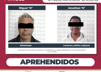 APREHENDE PGJE A DOS PERSONAS EN MULEGÉ Y LOS CABOS 