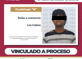  POR ROBO A COMERCIO EN LOS CABOS QUEDA VINCULADO A PROCESO
