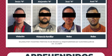 CUMPLIMENTA PGJE A 4 MANDAMIENTOS JUDICIALES POR DIVERSOS DELITOS