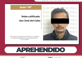 APREHENDE PGJE A IMPUTADO POR ROBO A COMERCIO ABIERTO AL PÚBLICO 