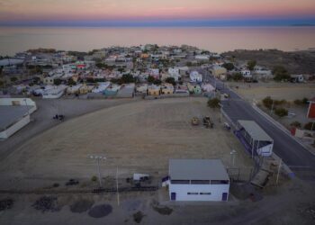 INICIAN TRABAJOS DE EMPASTADO DEL CAMPO DE BÉISBOL INFANTIL EN SANTA ROSALÍA