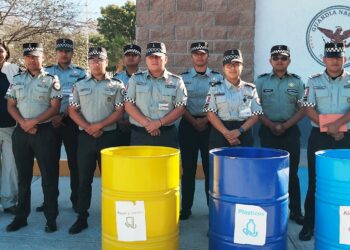 Imparten pláticas sobre reciclaje a elementos de la Guardia Nacional
