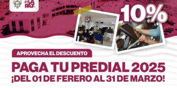 icia febrero con el 10% de descuento en el pago del Predial