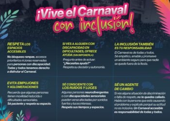 Garantizan espacio accesible para personas con discapacidad en el Carnaval de La Paz 2025