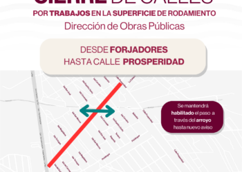 Habilitan cruce temporal por obra de pavimentación en Tabachines