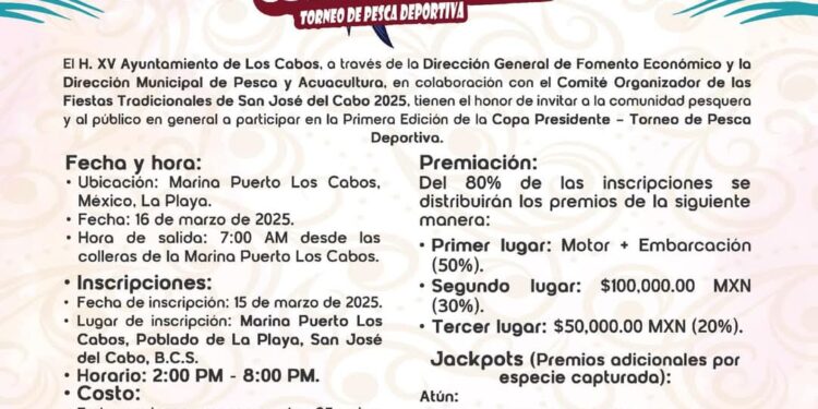 Invitan a participar en la primera edición del torneo de pesca deportiva “Copa Presidente”
