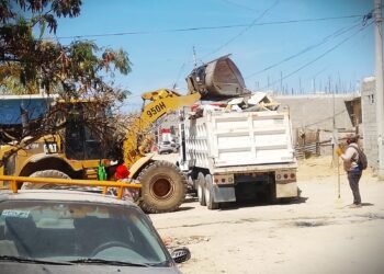 Recolecta Servicios Públicos 24 toneladas de chatarra en colonia Los Cangrejos, en Cabo San Lucas