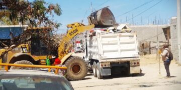 Recolecta Servicios Públicos 24 toneladas de chatarra en colonia Los Cangrejos, en Cabo San Lucas