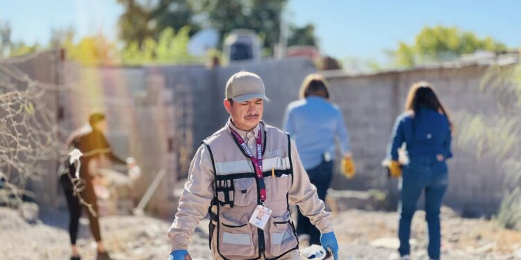 Jurisdicción Sanitaria Uno y el ayuntamiento de Loreto realizaron jornada de descacharrización