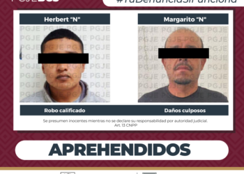 APREHENDE PGJE A 2 IMPUTADOS POR DIVERSOS DELITOS