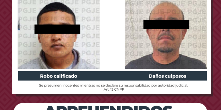 APREHENDE PGJE A 2 IMPUTADOS POR DIVERSOS DELITOS