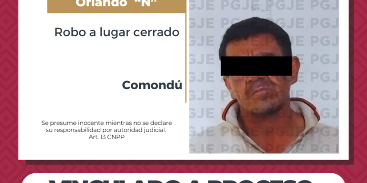 POR ROBO A LUGAR CERRADO QUEDA EN PRISIÓN PREVENTIVA JUSTIFICADA 