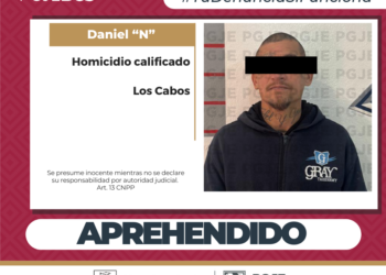 APREHENDE PGJE A PRÓFUGO DE LA JUSTICIA IMPUTADO POR HOMICIDIO CALIFICADO EN SAN JOSÉ DEL CABO