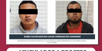 POR ROBO A LUGAR CERRADO OBTIENE PGJE VINCULACIÓN A PROCESO PARA IMPUTADOS