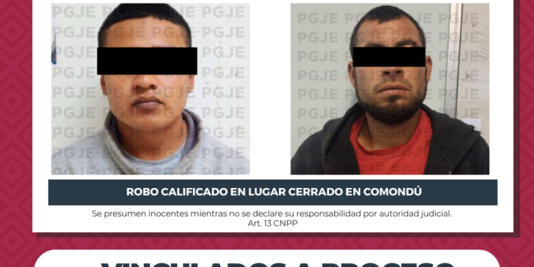 POR ROBO A LUGAR CERRADO OBTIENE PGJE VINCULACIÓN A PROCESO PARA IMPUTADOS