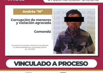 OBTIENE PGJE VINCULACIÓN A PROCESO CONTRA IMPUTADO POR CORRUPCIÓN DE MENORES Y VIOLACIÓN AGRAVADA EN COMONDÚ