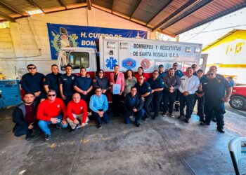 NOMBRAN EL CUARTEL DE BOMBEROS DE SANTA ROSALÍA EN HONOR A JOSÉ RUBÉN ROMERO CASTRO