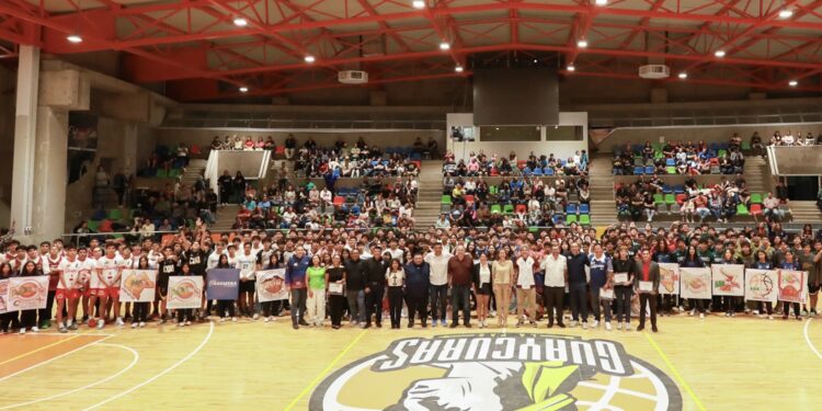 Destaca Milena Quiroga impulso al deporte en inauguración del Torneo Nacional de Básquetbol U17