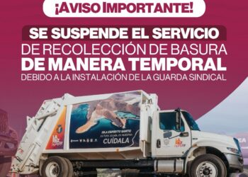 Anuncia Ayuntamiento de La Paz afectación a los servicios de recolección y OOMSAPAS