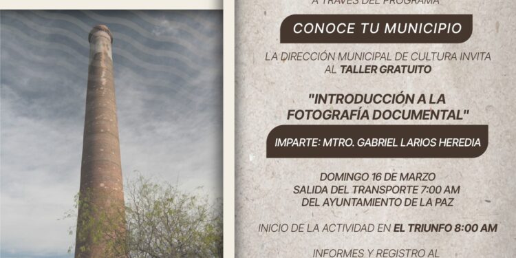 Cultura Municipal invita al Curso de Fotografía Documental en El Triunfo