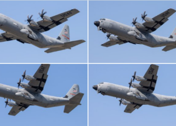 Aviones de combate estadounidenses llegan a Santa Lucía para la Feria Aeroespacial México 2025