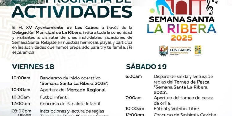 Todo listo para la Semana Santa La Ribera 2025; habrá actividades para toda la familia