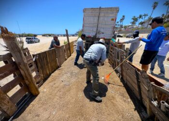  Retiran 21 toneladas de basura de playas 8 Cascadas y El Tule en Cabo San Lucas