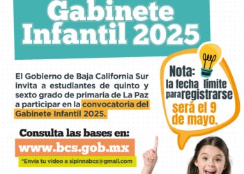 Amplía gobierno de BCS convocatoria para integrar el Gabinete Infantil 2025 
