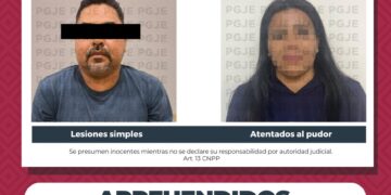 APREHENDE PGJE A DOS PERSONAS POR DIVERSOS DELITOS 
