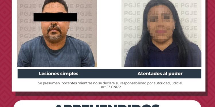 APREHENDE PGJE A DOS PERSONAS POR DIVERSOS DELITOS