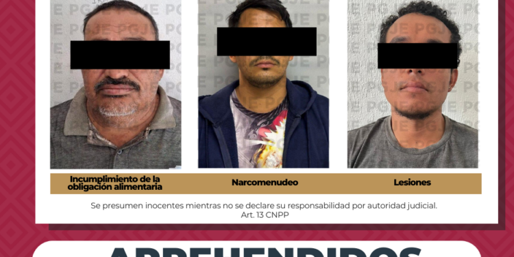 CUMPLE PGJE TRES ÓRDENES DE APREHENSIÓN EN DISTINTOS MUNICIPIOS DE BCS