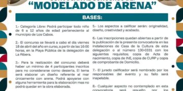 Invitan a participar en el concurso infantil “Modelado de Arena” en La Ribera
