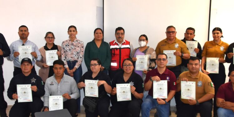 Recibe Personal de Seguridad Pública capacitación de Primeros Auxilios