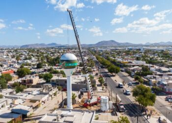 Concluye Ayuntamiento de La Paz, instalación de los primeros tanques elevados