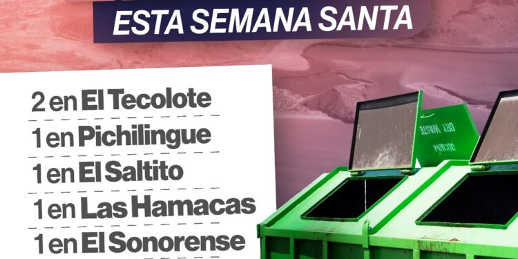 Instalará Ayuntamiento siete contenedores de basura en playas del Municipio