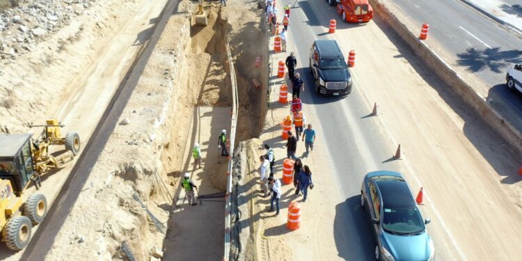 En obra de paso a desnivel Supervisión permanente tratando de afectar lo menos posible a la ciudadanía: Christian Agúndez