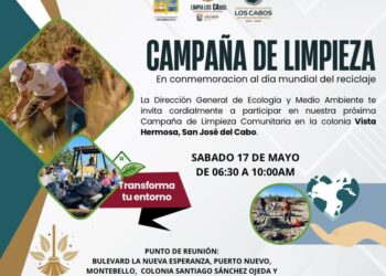 Invitan a sumarse a la Campaña de Limpieza Comunitaria en San José del Cabo