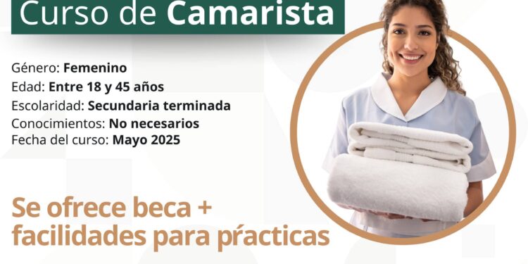 Invita el Servicio Nacional de Empleo a participar en el curso gratuito de Camarista