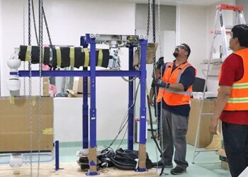 Avanza la instalación de la unidad de hemodinamia del Hospital Salvatierra