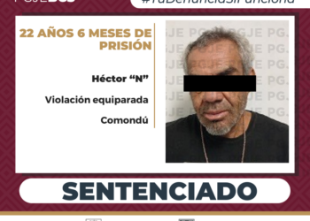 SENTENCIA DE MÁS DE 22 AÑOS DE PRISIÓN OBTIENE PGJE CONTRA CULPABLE DE VIOLACIÓN EQUIPARADA