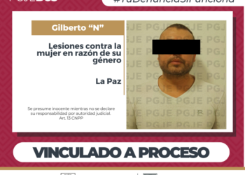 POR LESIONES EN RAZÓN DE GÉNERO GILBERTO N QUEDA EN PRISIÓN PREVENTIVA Y VINCULADO A PROCESO