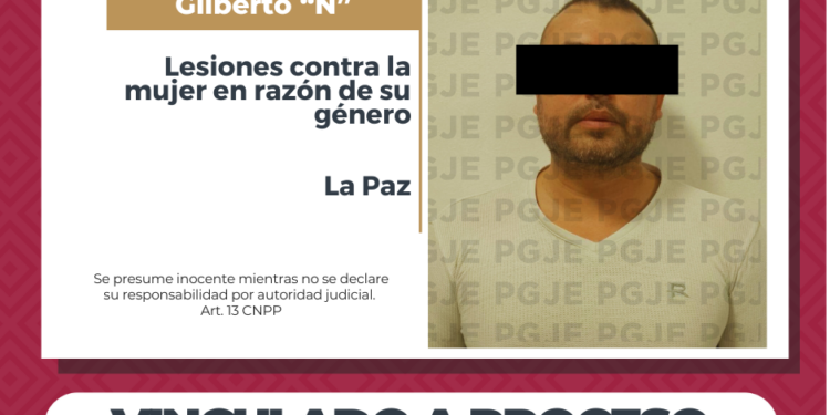 POR LESIONES EN RAZÓN DE GÉNERO GILBERTO N QUEDA EN PRISIÓN PREVENTIVA Y VINCULADO A PROCESO