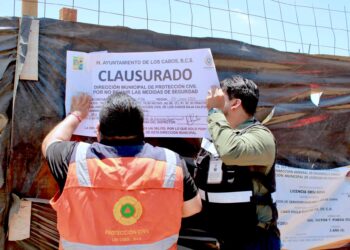 Por representar riesgo inminente para la población clausuran obra de gasolinera en Cabo San Lucas 