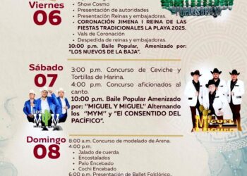 Invitan a la población a disfrutar de las Fiestas Tradicionales “La Playa 2025”