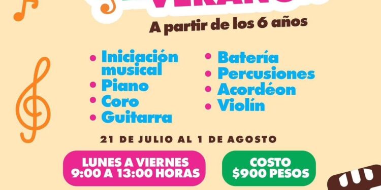 Inicia la Escuela de Música el proceso de inscripción a curso de verano